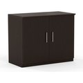 Safco Safco® Medina Series 36" Storage Cabinet with Wood Doors Mocha MSCLDC